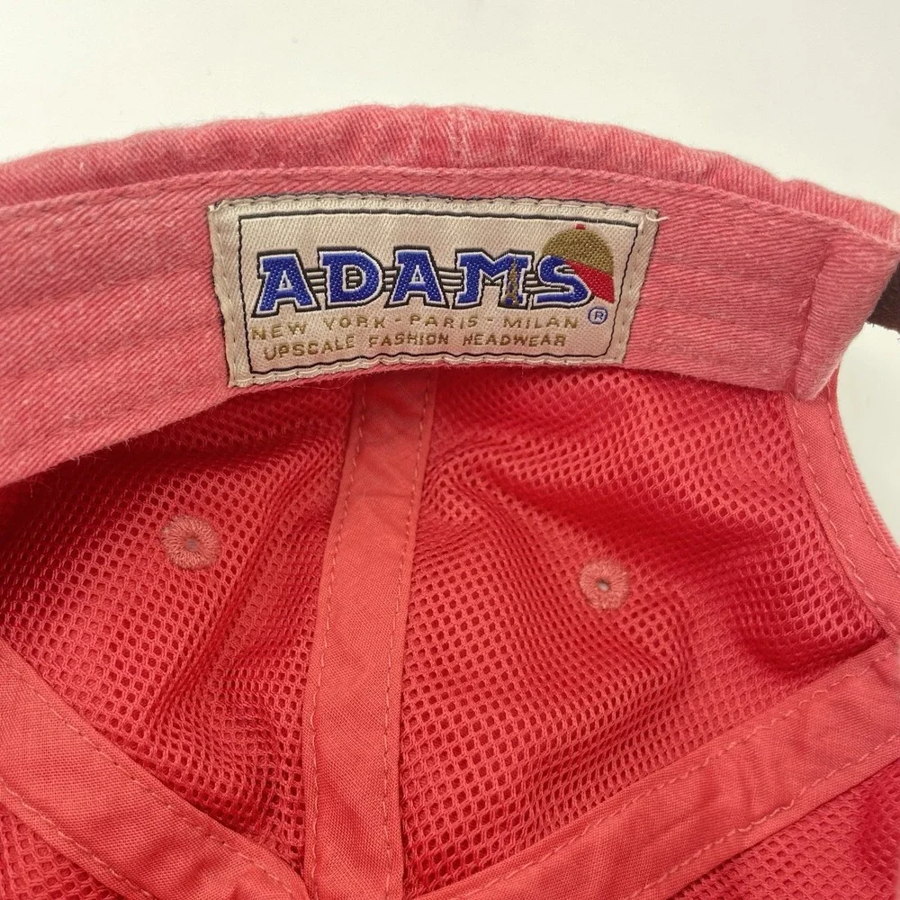 Adams 100% Cotton Pigment Dyed-Cap - LP101- Pink- Louisiana Appliqué-Strap Back